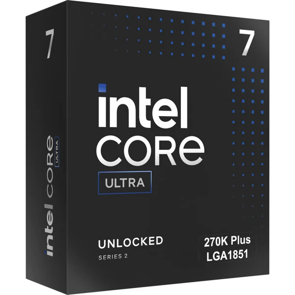 Intel® Core Ultra 7 270K Plus, 3,9 GHz (5,5 GHz Turbo Boost) socket 1851 -prosessori