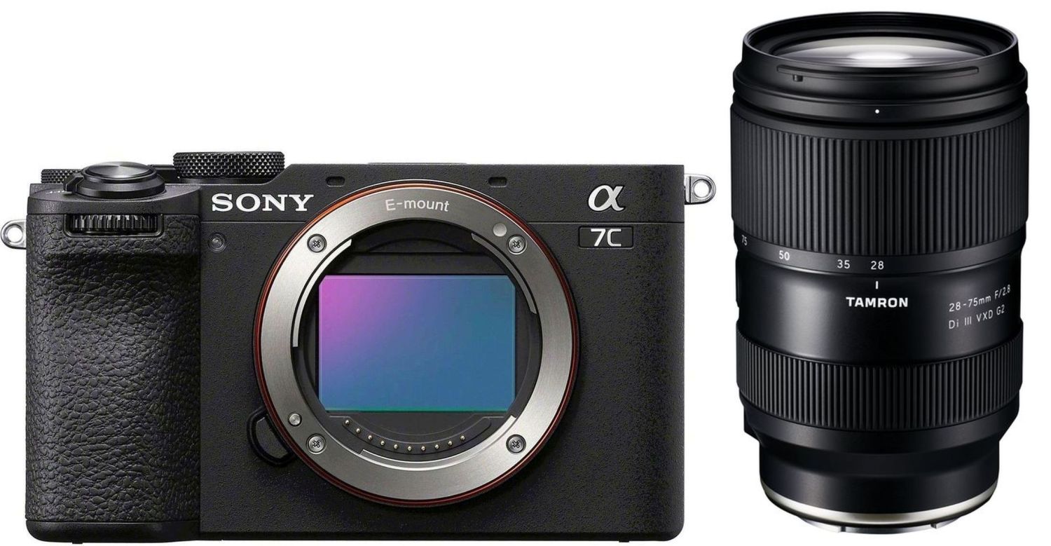 Sony Alpha 7C II -järjestelmäkamera Musta + Tamron 28-75mm f/2.8 -objektiivi