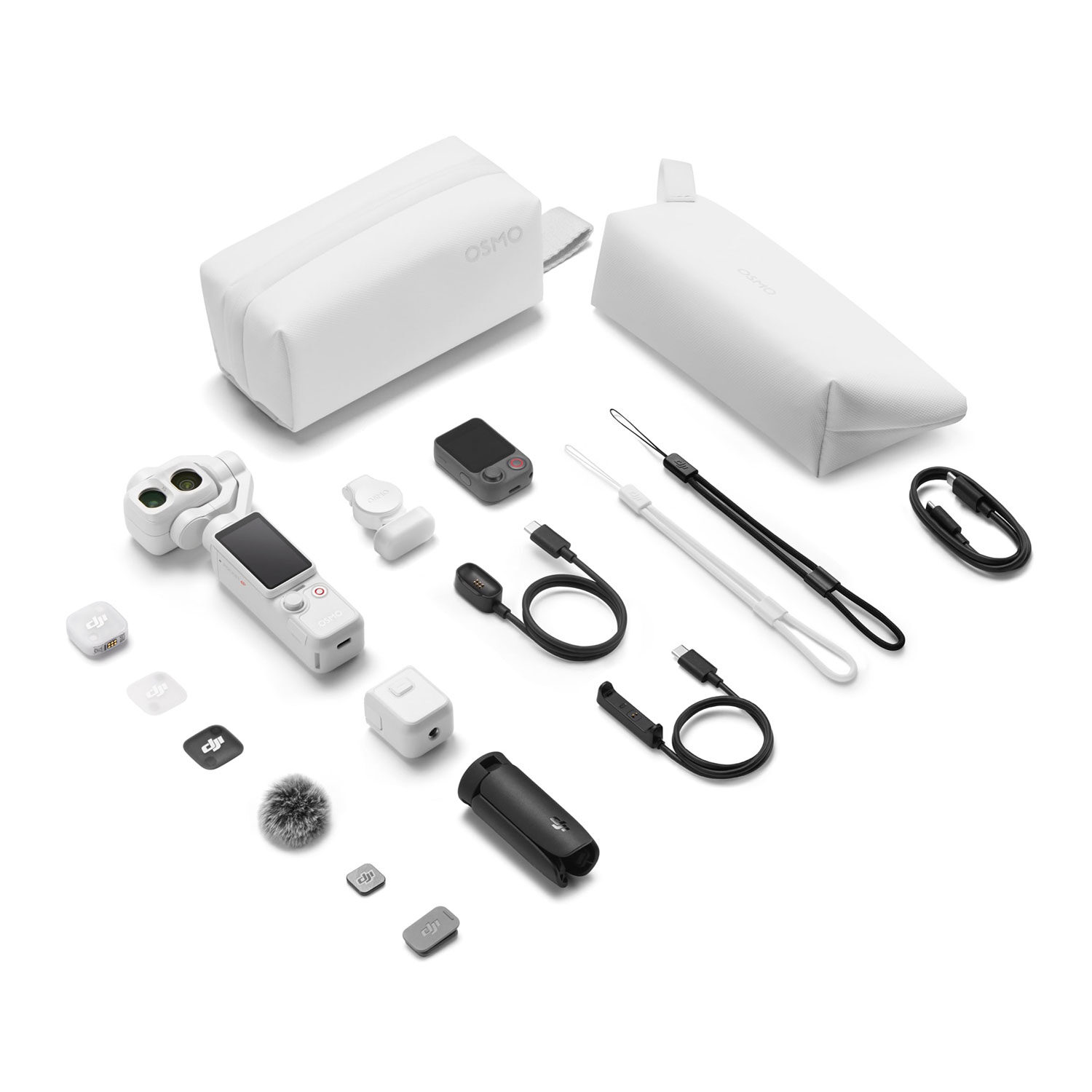 DJI Osmo Pocket 4P (Pro) Creator Combo helmenvalkoinen