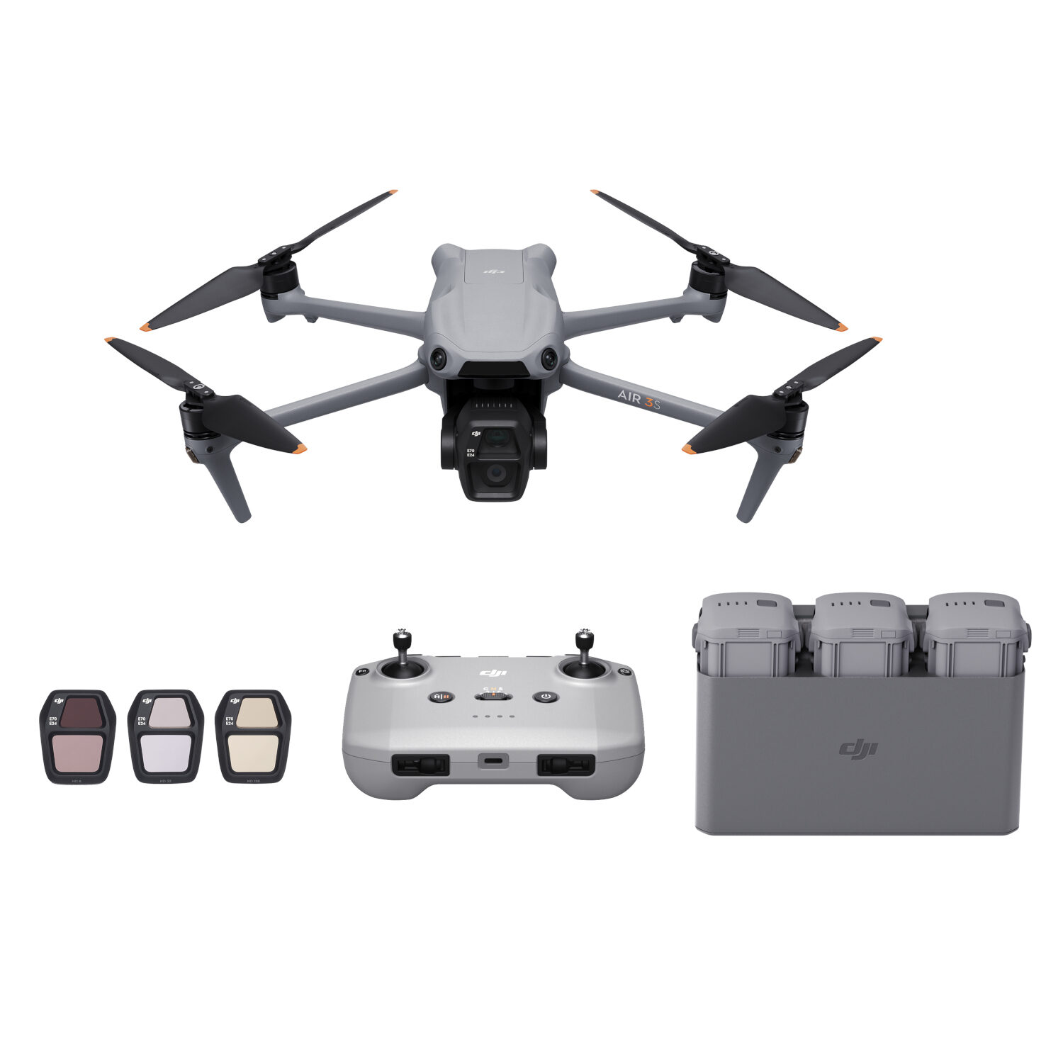 DJI Air 3S drone Fly More Combo (RC-N3 -ohjaimella)