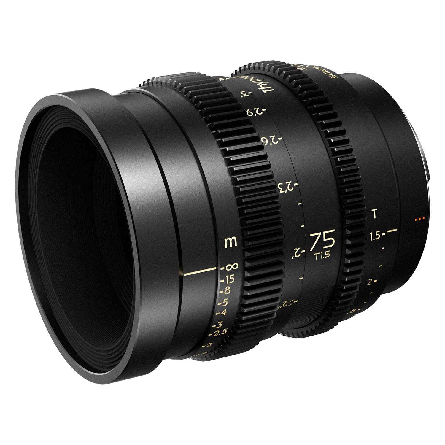 Thypoch Simera-C 75mm T1.5 FF Prime Cine -objektiivi Sony E-mount