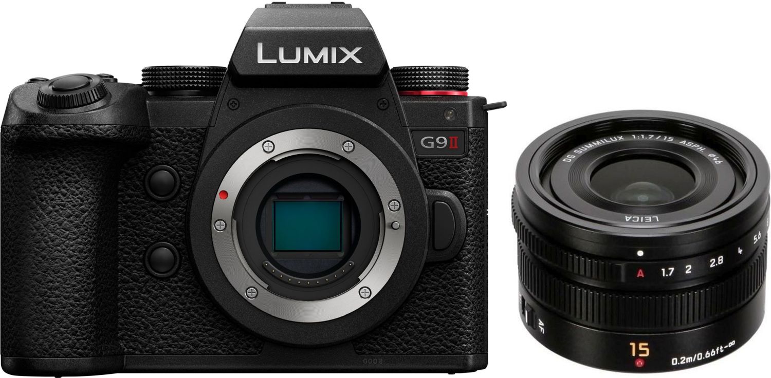 Panasonic Lumix G9 II järjestelmäkamera ja Leica DG Summilux 15mm f/1.7 objektiivi