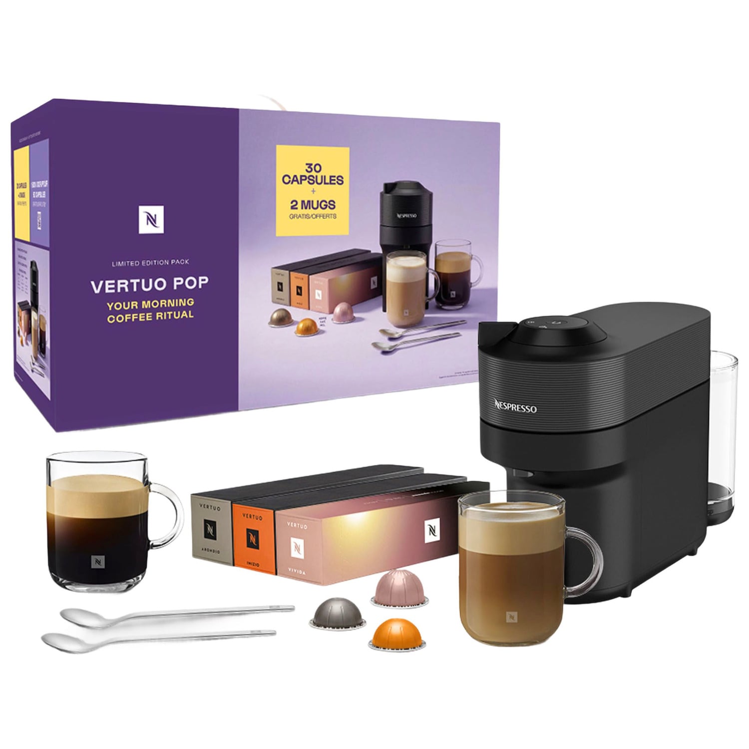 De'Longhi Nespresso Vertuo Lattissima ENV300.B Musta