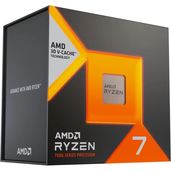 AMD Ryzen 7 7800X3D, 4,2 GHz (5,0 GHz Turbo Boost) socket AM5 -prosessori (Unlocked, Boxed)