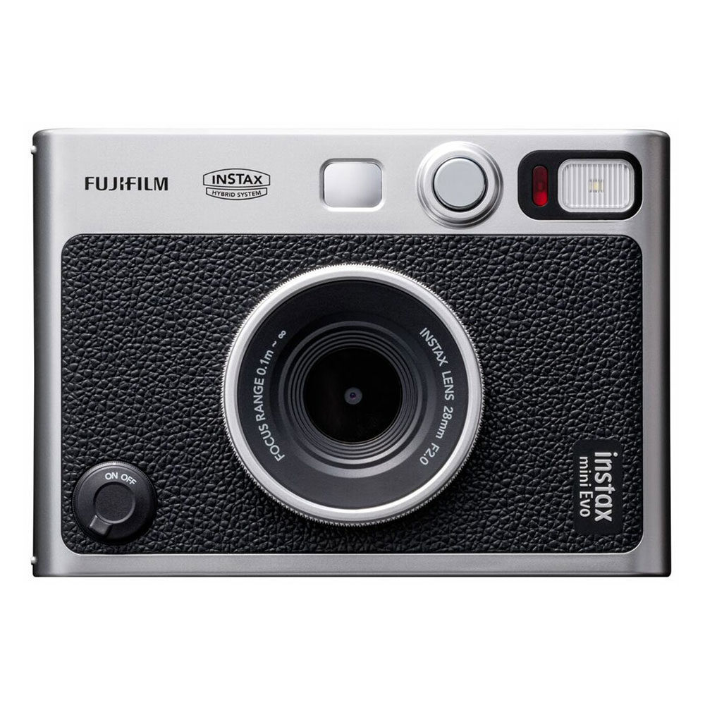 Fujifilm Instax Mini Evo -hybridi-pikakamera, musta