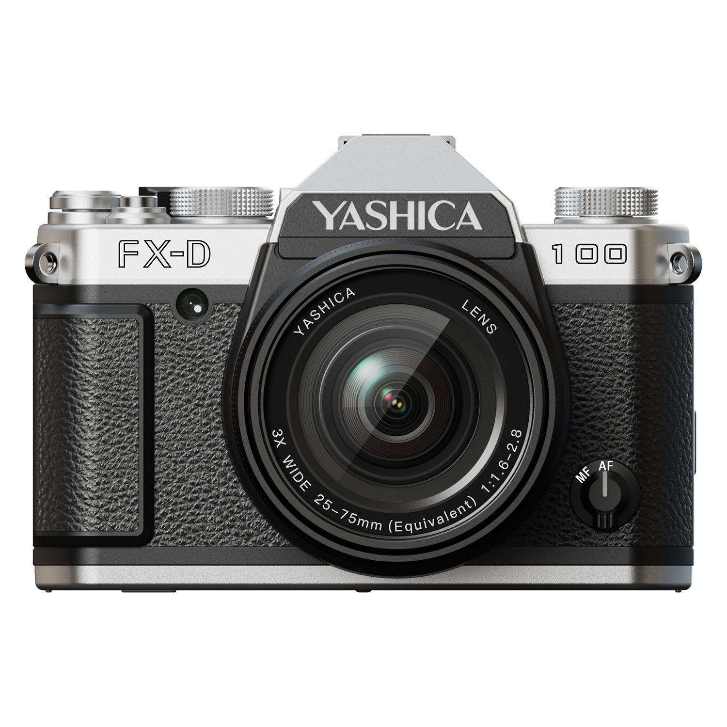 Yashica FX-D 100 Digital Film Simulation Camera Silver-Black
