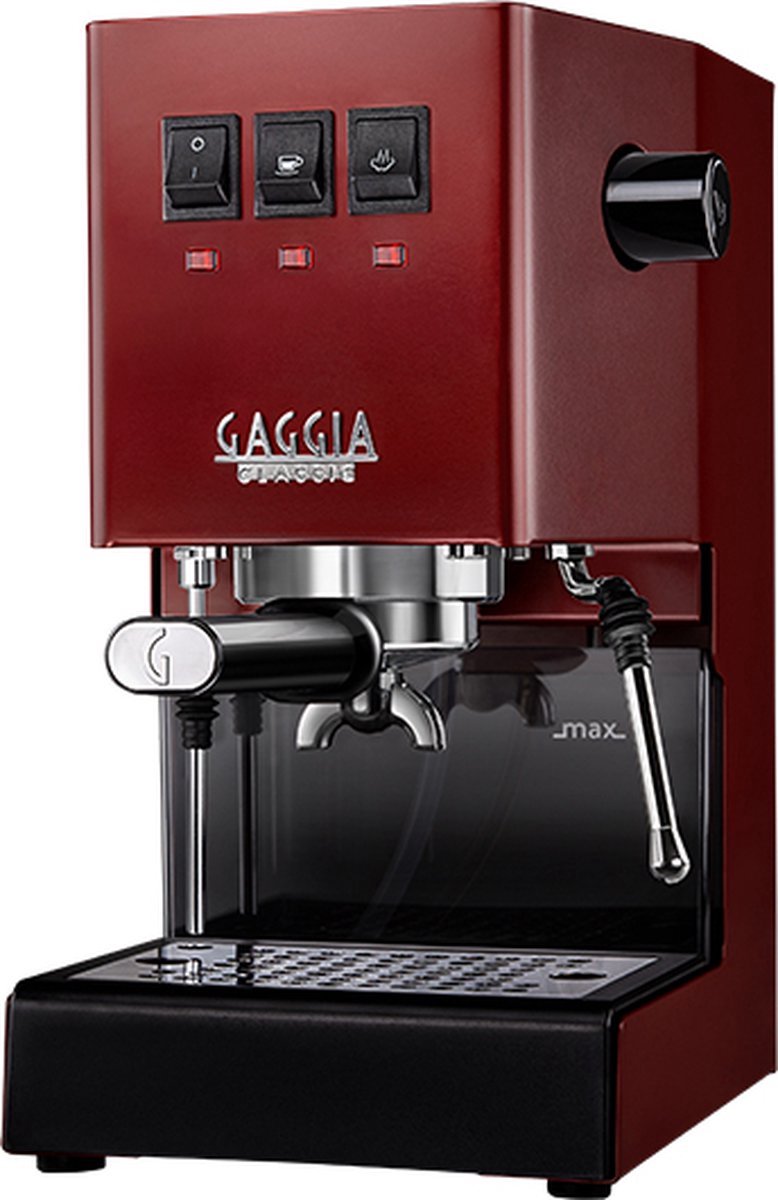 Gaggia Classic E24 - Espressokone, 15 bar ja 2.1L vesisäiliö, Cherry Red