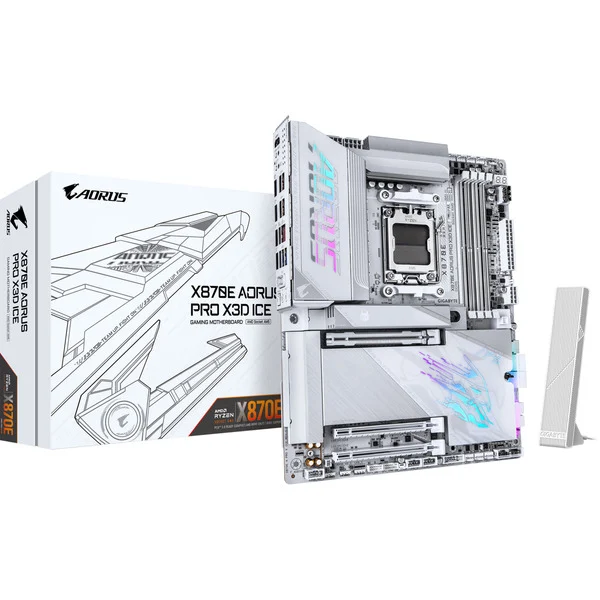 GIGABYTE X870E AORUS PRO X3D ICE socket AM5 motherboard