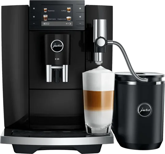 JURA E8 Midnight Silver täysautomaattinen espressokeitin