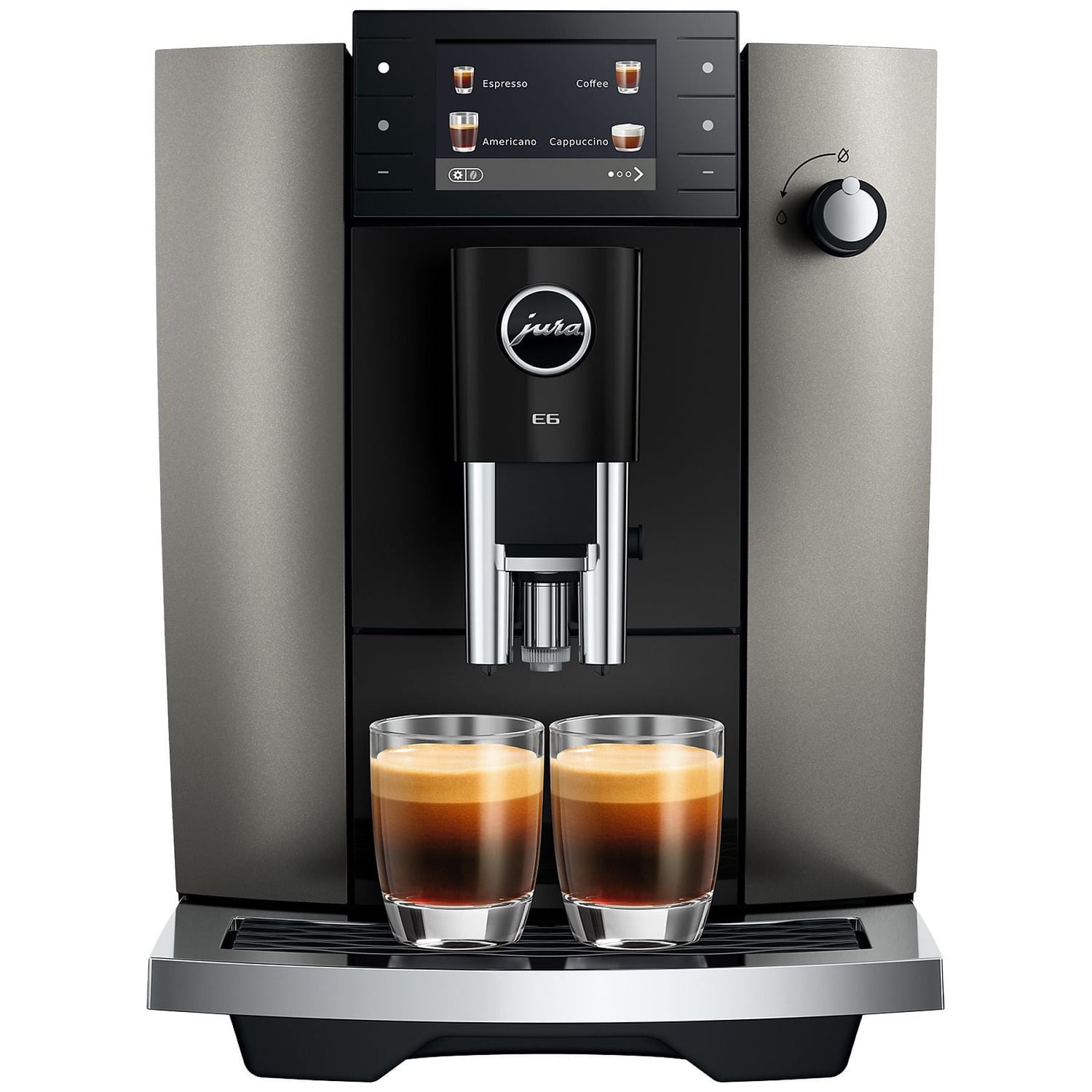 Jura E6 DARK INOX (ED) Bean-to-Cup Espresso Machine