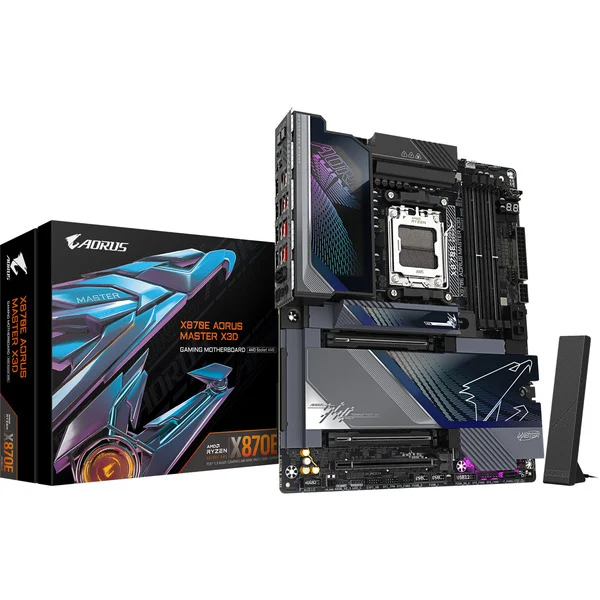 GIGABYTE X870E AORUS MASTER X3D socket AM5 -emolevy