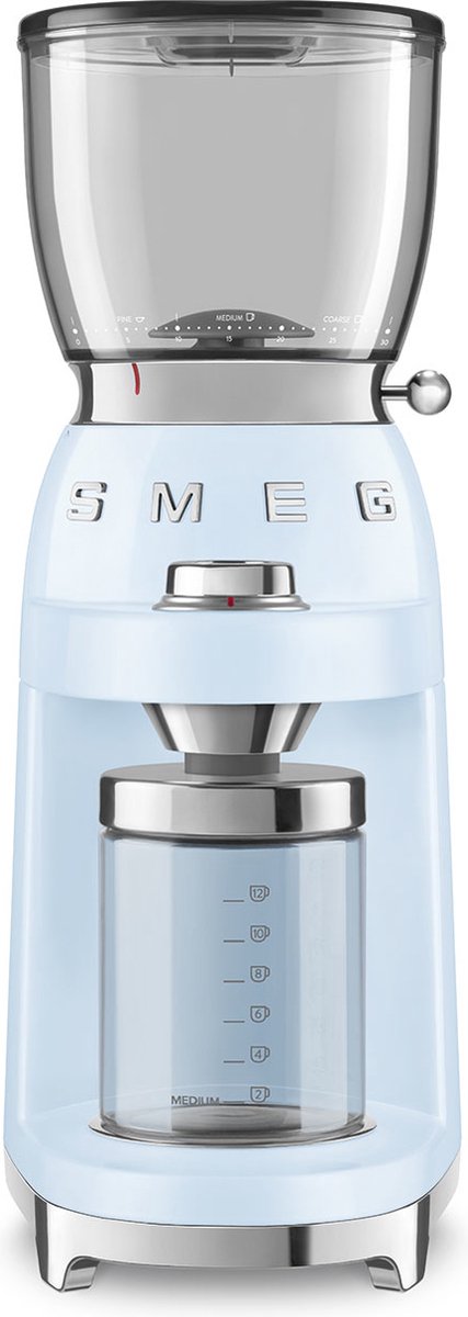 Smeg CGF11PBEU Electric Coffee Grinder - Coffee Bean Grinder with 30 grind settings