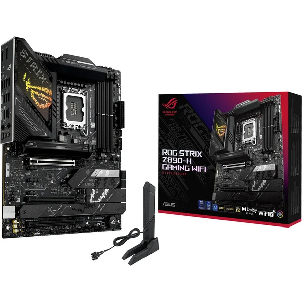 ASUS ROG STRIX Z890-H GAMING WIFI socket 1851 emolevy (Musta, RAID, 5 Gb-LAN, Wi-Fi 7, BT, Sound, ATX)