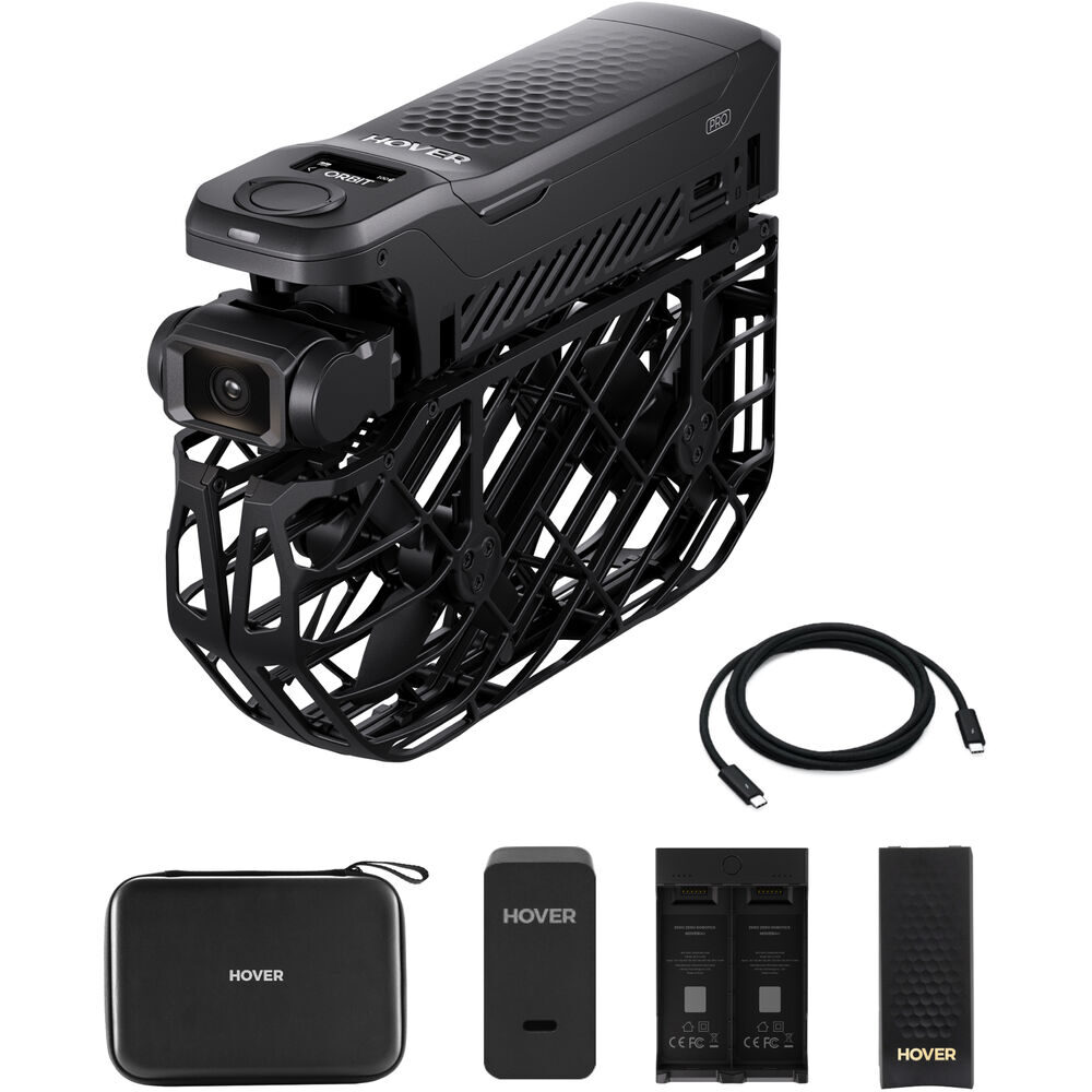 HoverAir X1 Pro Basic Combo Musta taitettava kameradrone