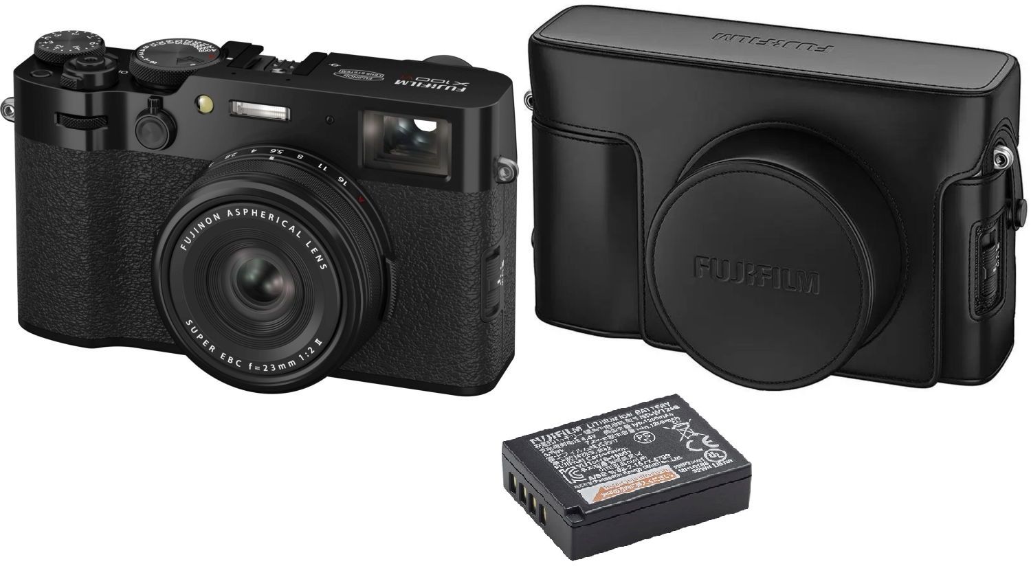FUJIFILM X100VI musta kompaktikamera