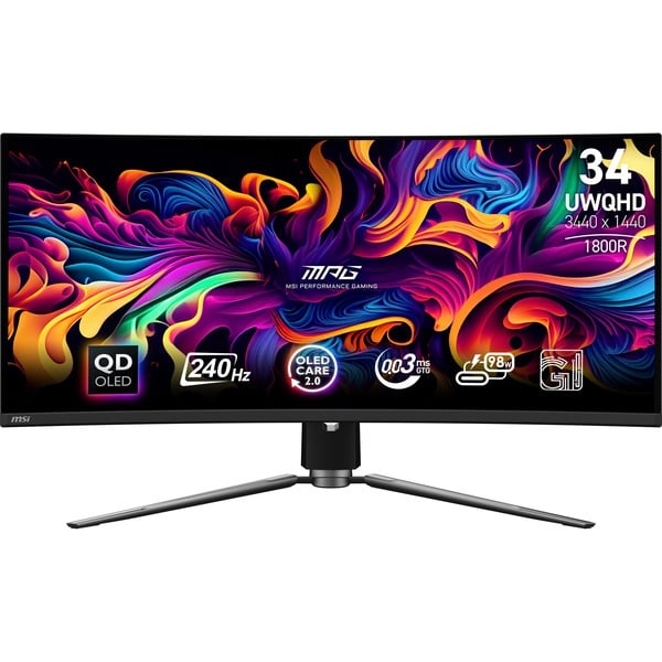 MSI MPG 341CQPX QD-OLED 34,18" Kaareva UltraWide -pelimonitori