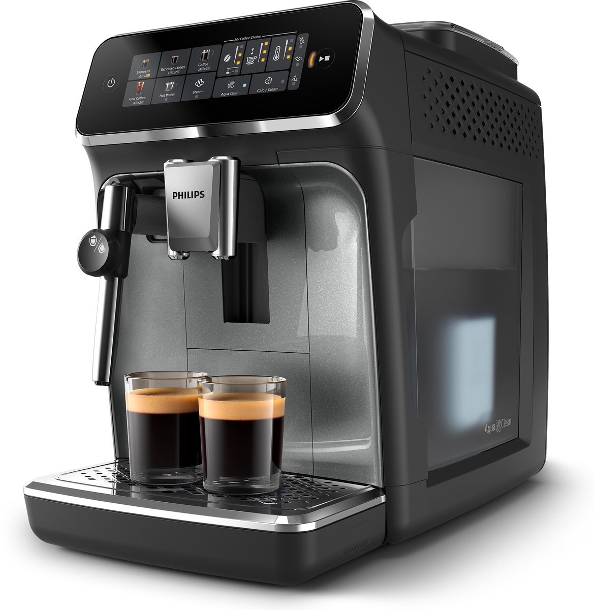 Philips Baristina BAR303/60 Puoliautomaattinen espressokone Musta + maidonvaahdotin
