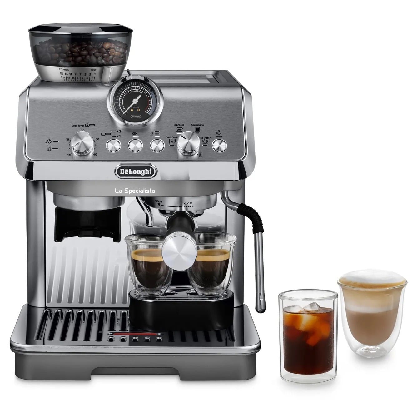 De'Longhi La Specialista Arte Evo Espresso Machine Titanium