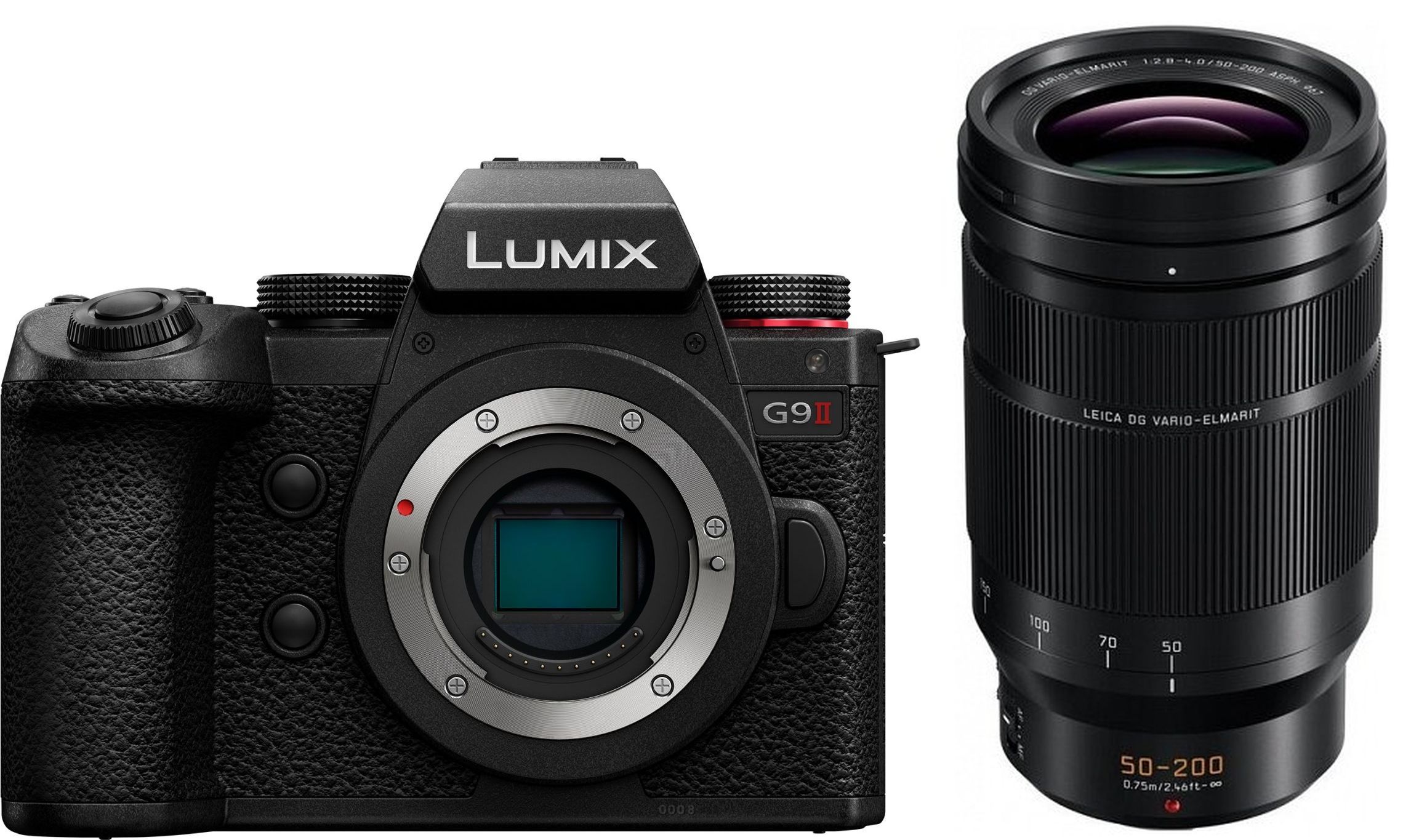 Panasonic Lumix G9 II -järjestelmäkamera Leica 50-200mm f/2.8-4.0 DG ASPH. OIS -objektiivilla