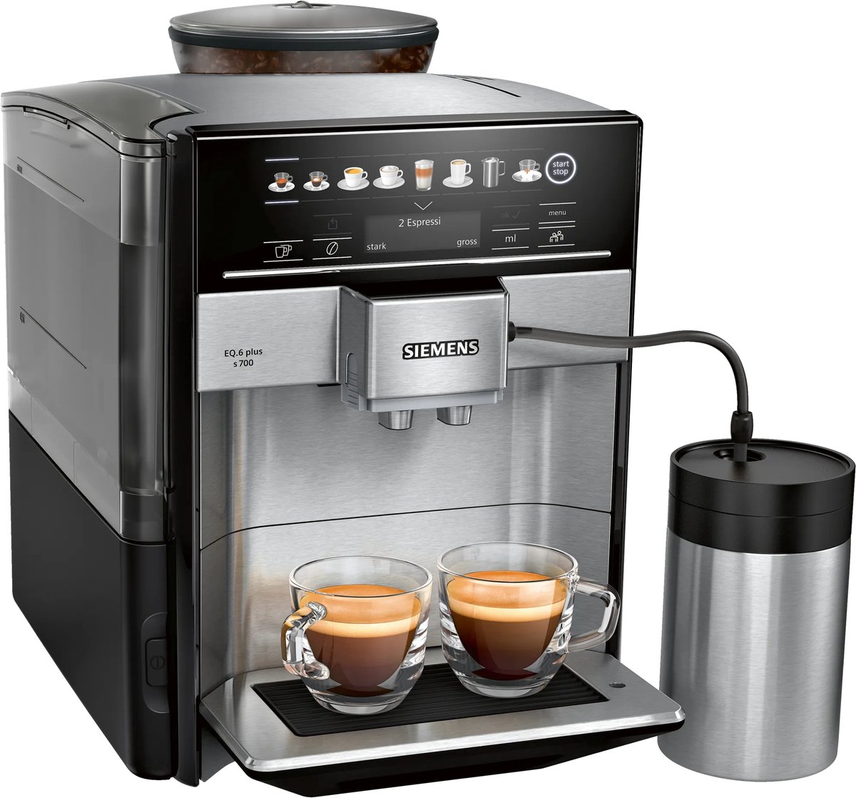Siemens EQ6 plus s700 TE657M03DE Fully Automatic Espresso Machine Silver/Black