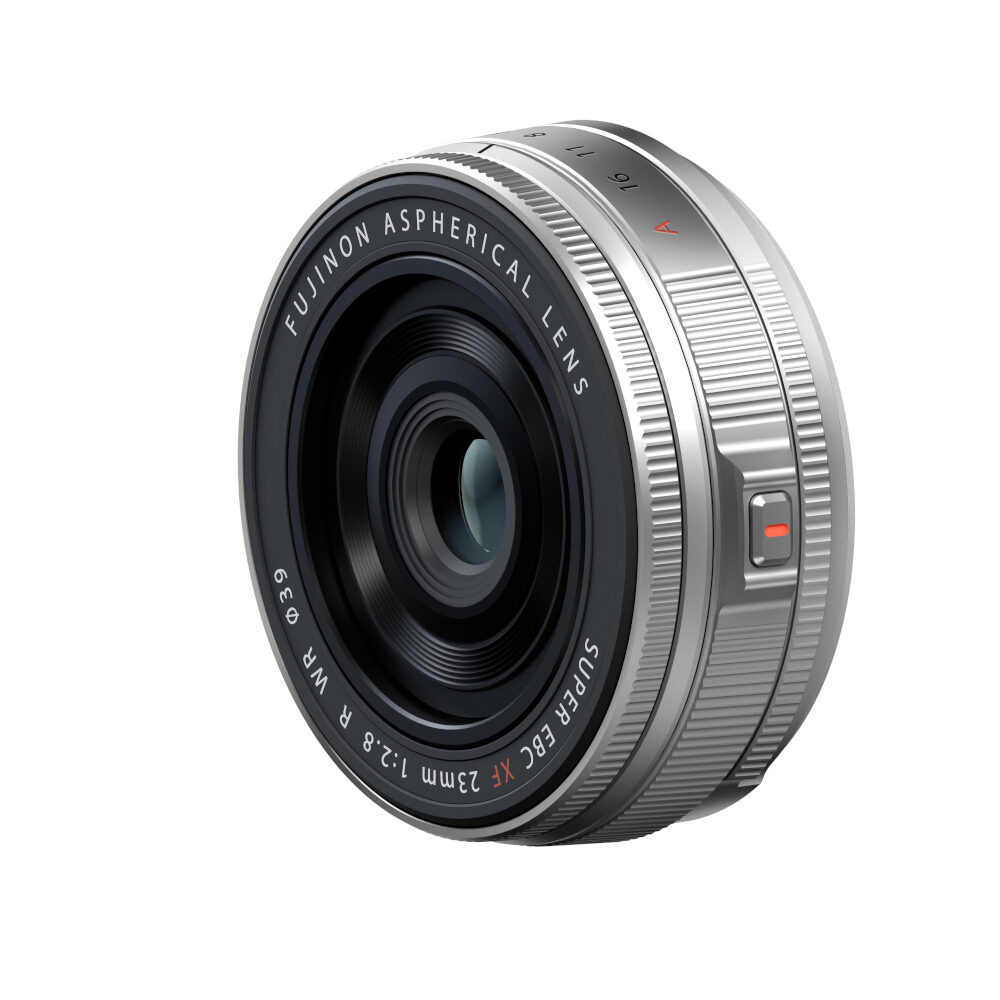 Fujifilm XF 23mm f/2.8 R WR Pancake lens Silver