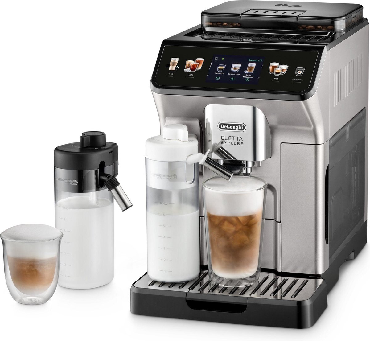 De´Longhi Eletta Explore Bean-to-Cup Espresso Machine with 1.8L capacity