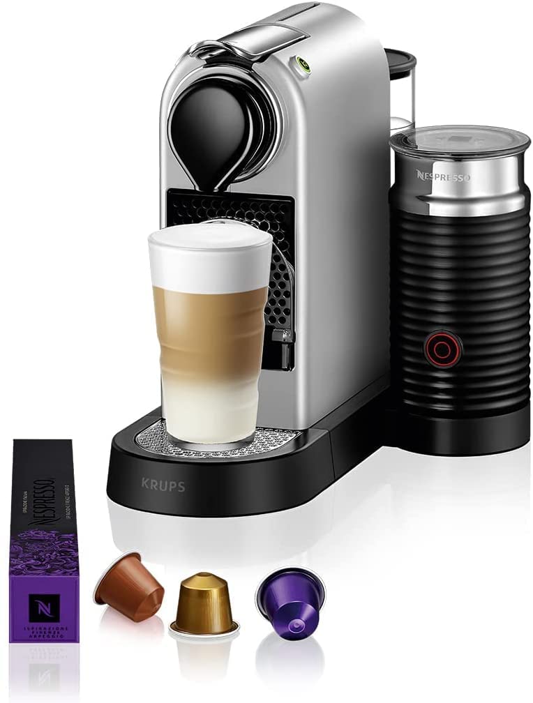 Nespresso Krups CitiZ & Milk XN761B Hopea Kahvikone