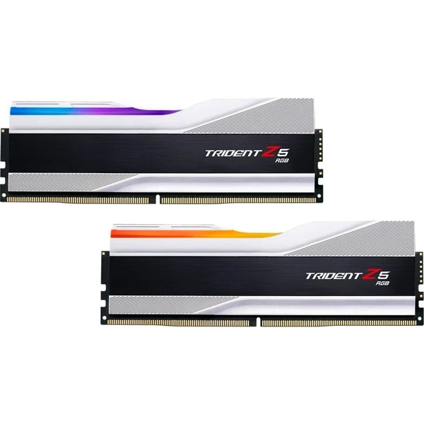 G.Skill Trident Z5 RGB 64 GB DDR5-6000 (2x 32 GB) keskusmuisti (CL30 · hopea · F5-6000J3040G32GX2-TZ5RS)