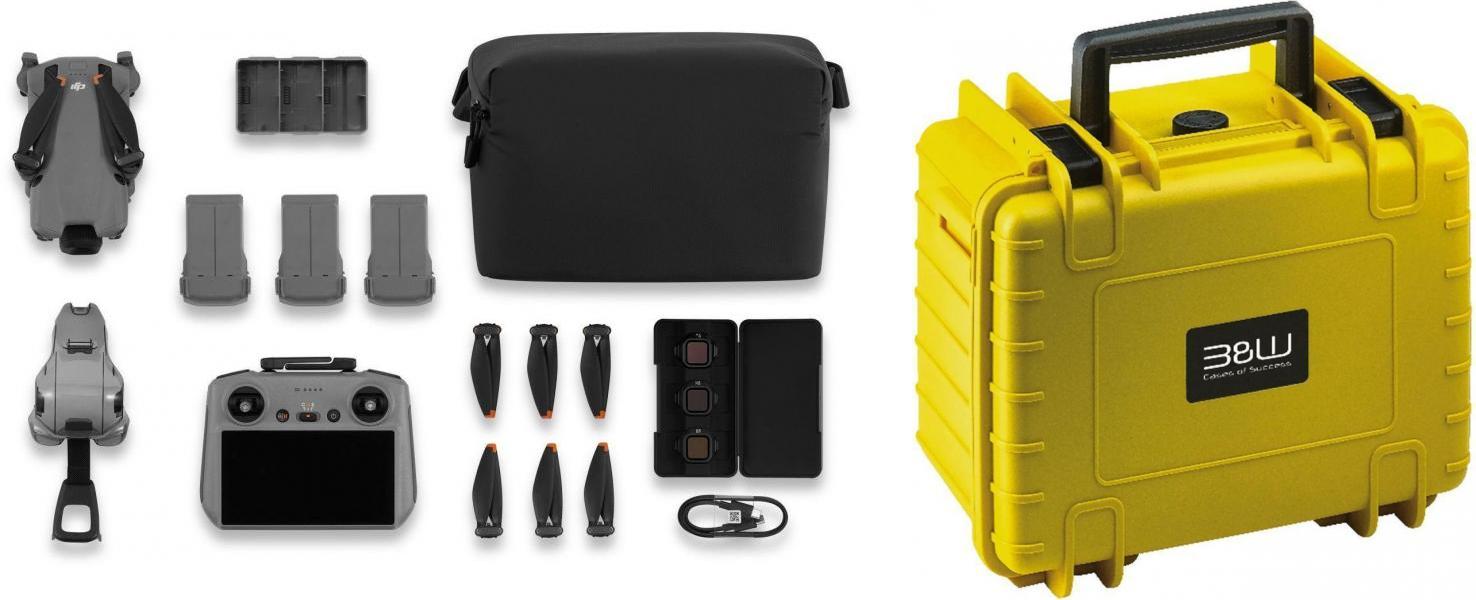 DJI Mini 5 Pro Fly More Combo (RC2) with B&W Case 2000 yellow