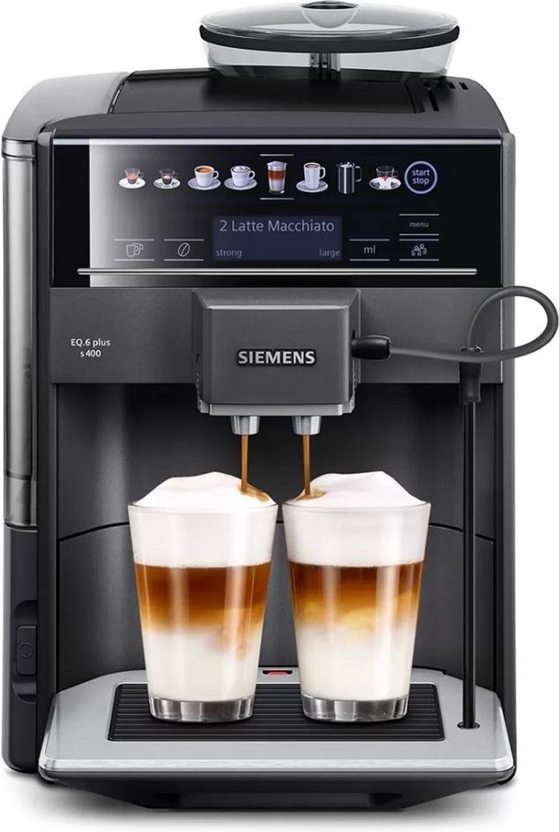Siemens EQ.6 Plus s400 Täysautomaattinen kahvikone Musta