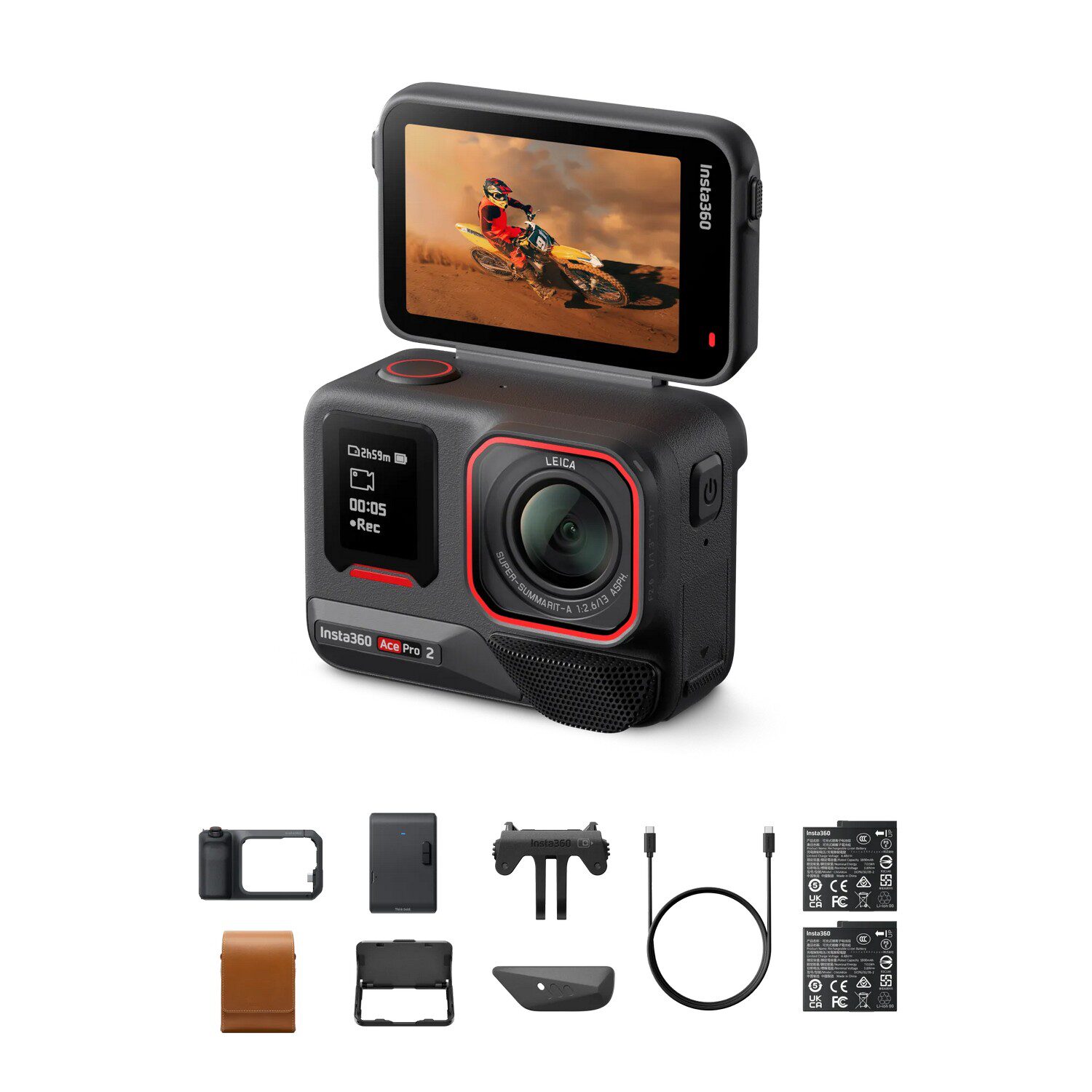 Insta360 Ace Pro 2 -actionkamera Flash Print Bundlella