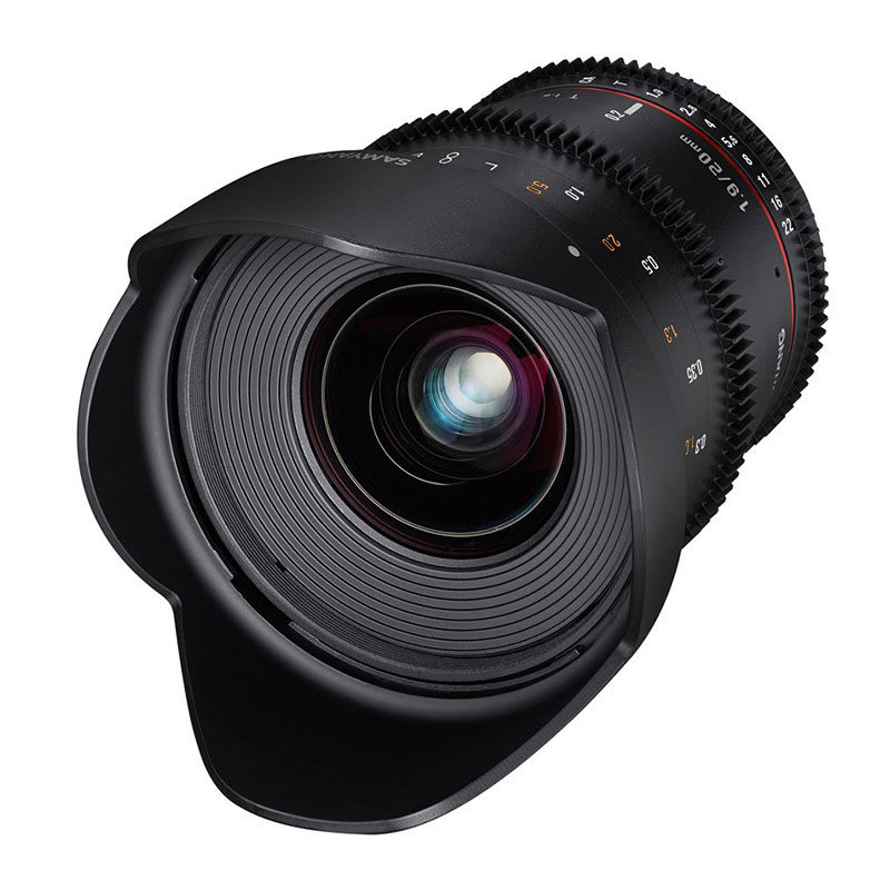 Samyang 20mm T1.9 VDSLR ED AS UMC Olympus FT-mount lens